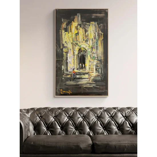 Zamanın Kıyısında Yağlı Boya Tablosu