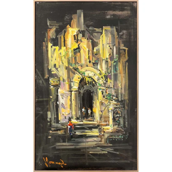 Zamanın Kıyısında Yağlı Boya Tablosu