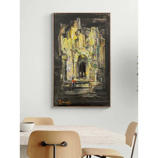 Zamanın Kıyısında Yağlı Boya Tablosu