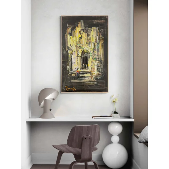 Zamanın Kıyısında Yağlı Boya Tablosu