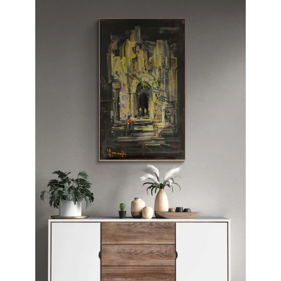 Zamanın Kıyısında Yağlı Boya Tablosu