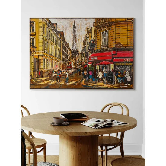 Street Lights in Paris Oil Painting