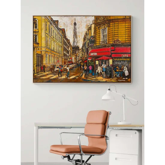 Street Lights in Paris Oil Painting