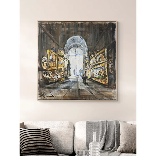 Altın Çerçeve Hikayeleri Yağlı Boya Tablosu