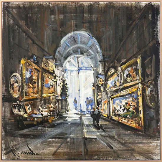 Altın Çerçeve Hikayeleri Yağlı Boya Tablosu