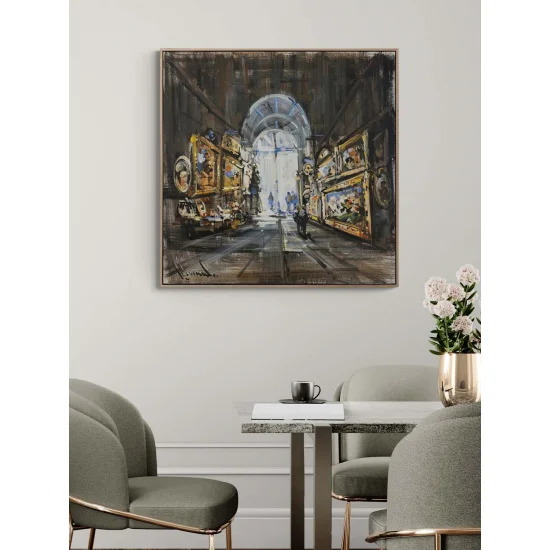 Altın Çerçeve Hikayeleri Yağlı Boya Tablosu