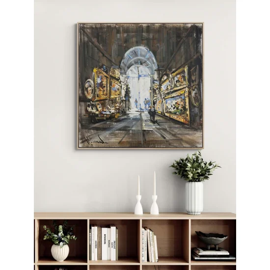 Altın Çerçeve Hikayeleri Yağlı Boya Tablosu