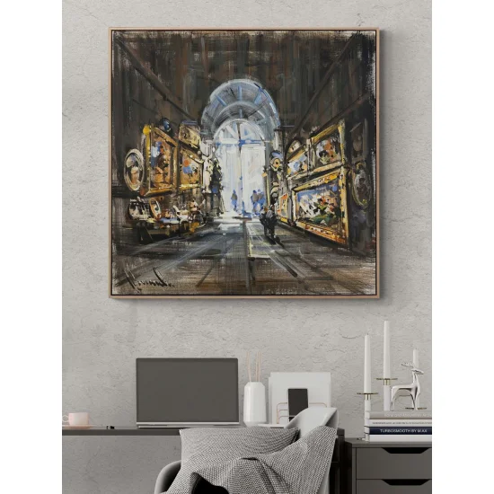 Altın Çerçeve Hikayeleri Yağlı Boya Tablosu