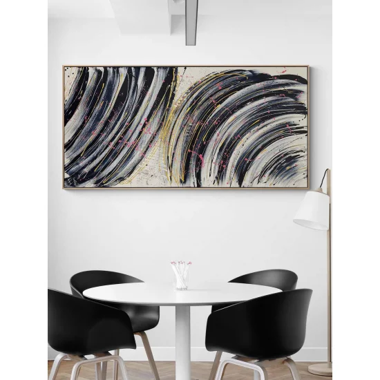 Boşlukta Ritim Yağlı Boya Tablosu