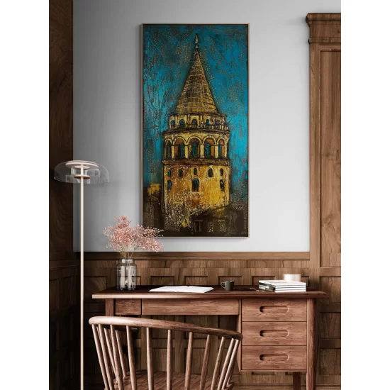 Majesty of Galata Tower Oil Painting