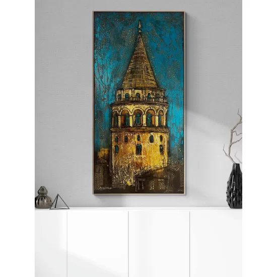 Majesty of Galata Tower Oil Painting