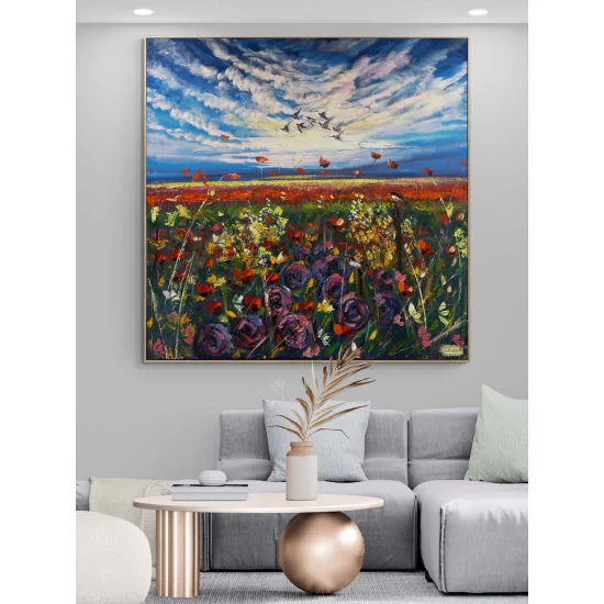 Baharın Esintisi Yağlı Boya Tablosu