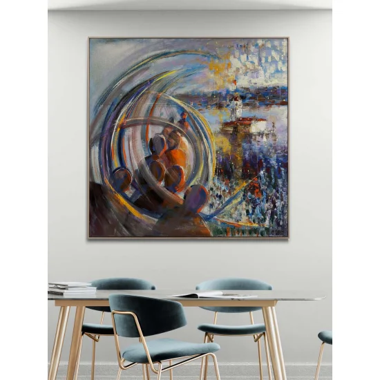 Rüyalarda Kız Kulesi Yağlı Boya Tablosu