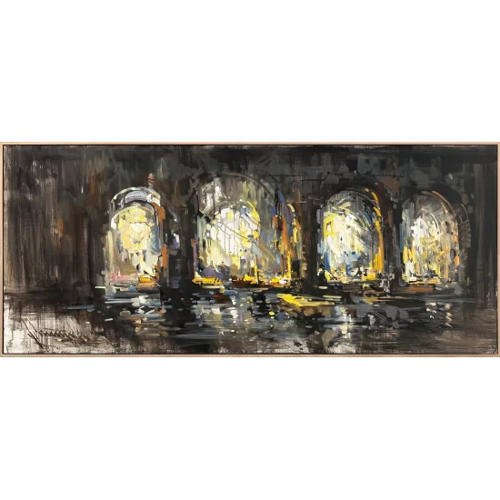 Arched Columns Oil Painting