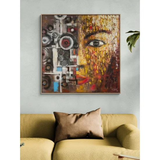 Faces of Human and Machine Oil Painting