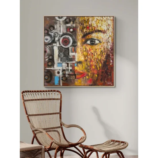 Faces of Human and Machine Oil Painting