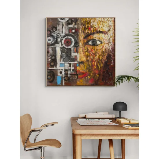 Faces of Human and Machine Oil Painting