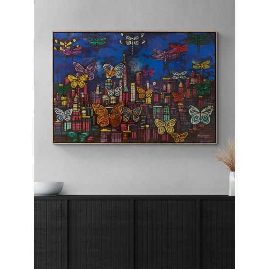 Butterflies of the Modern City Oil Painting