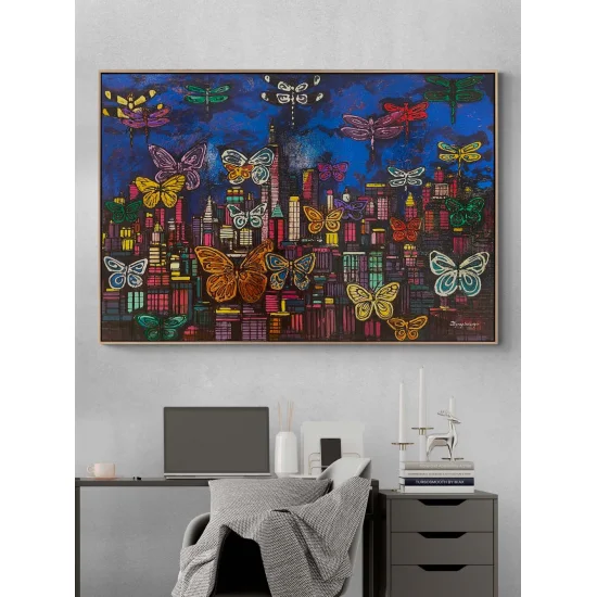Butterflies of the Modern City Oil Painting