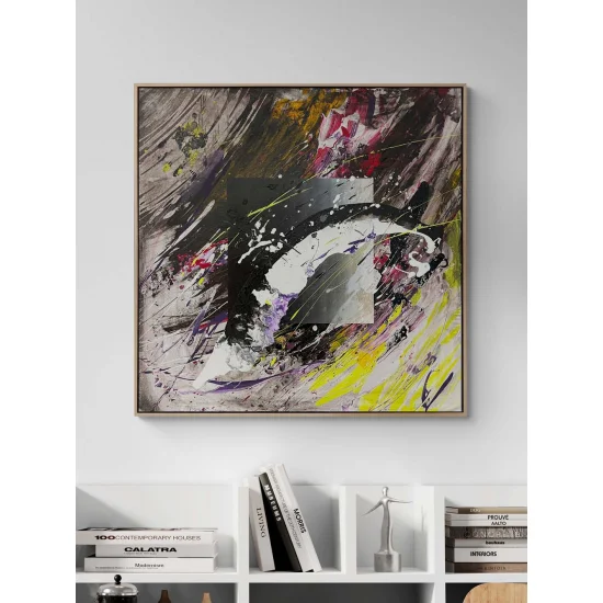 Yansıyan Çizgiler Yağlı Boya Tablosu