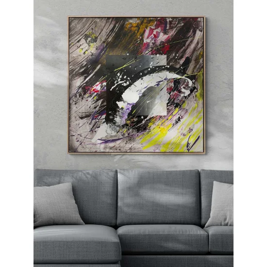 Yansıyan Çizgiler Yağlı Boya Tablosu