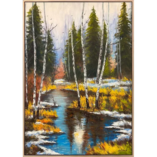 The Embrace of Snow and Peace Oil Painting