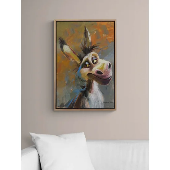 Naughty Donkey Oil Painting