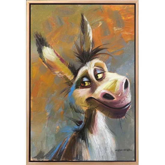 Naughty Donkey Oil Painting