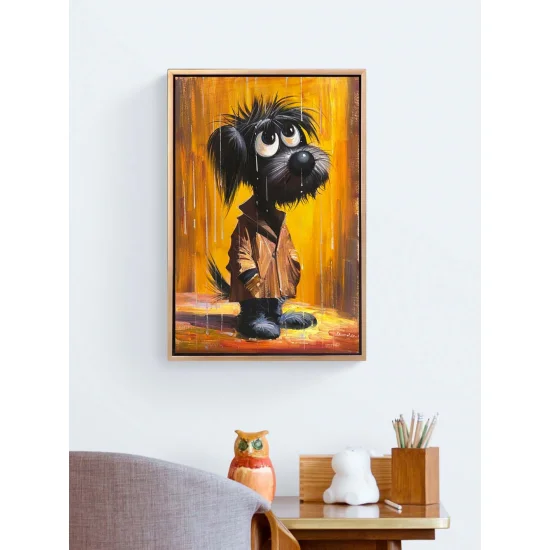Cute Dog Oil Painting