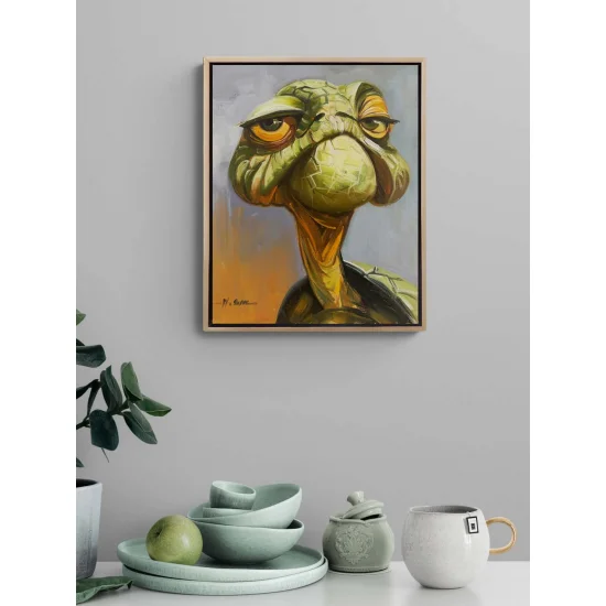 Old Turtle Oil Painting