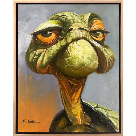 Old Turtle Oil Painting