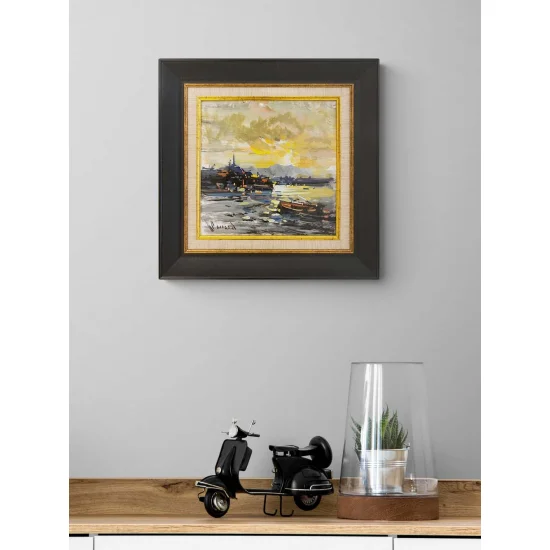 End of the Day Bosphorus Oil Painting