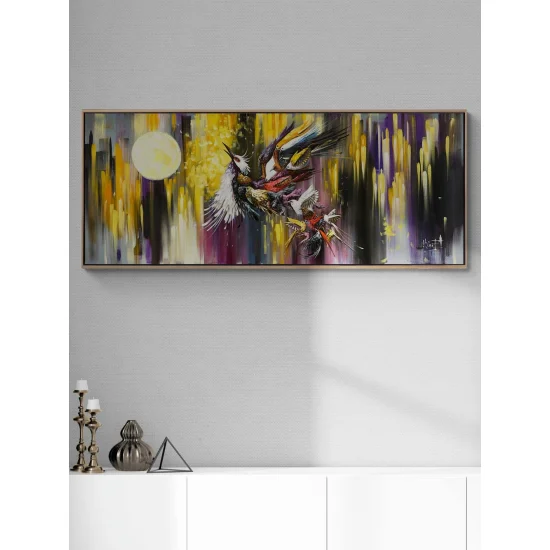 Phoenix Bird at Full Moon Oil Painting