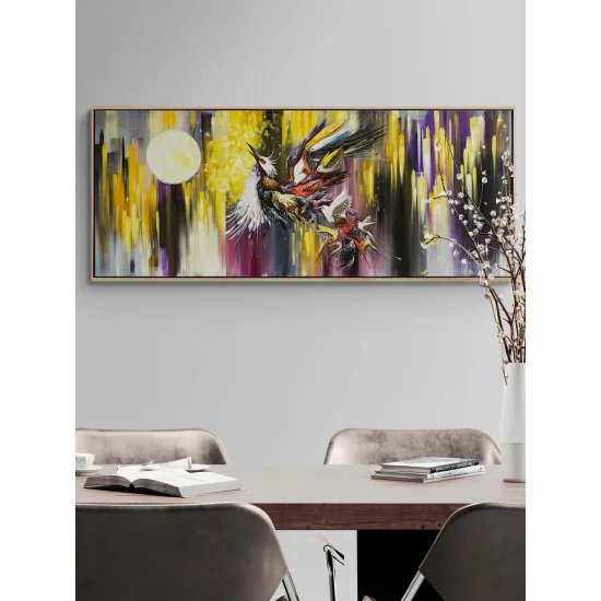 Phoenix Bird at Full Moon Oil Painting