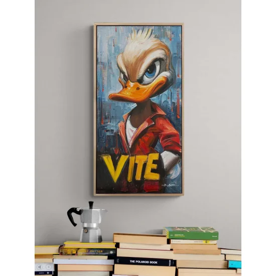 Beyaz Ördek Yağlı Boya Tablosu