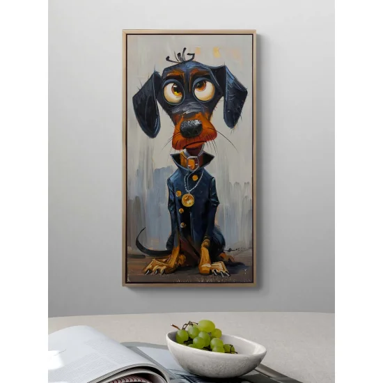 Zengin Köpek Yağlı Boya Tablosu