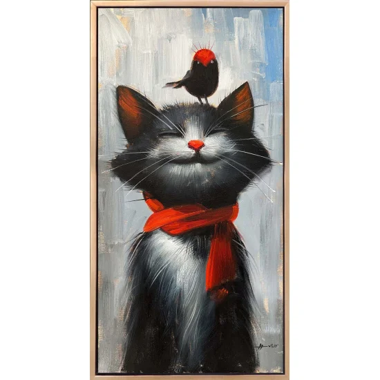Innocent Cat Oil Painting