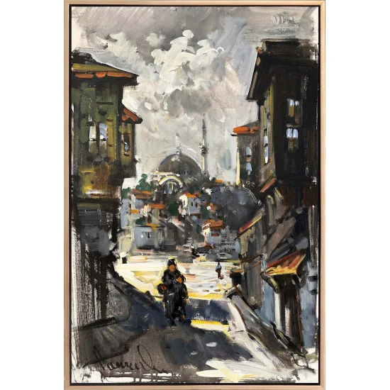 Streets of Old Istanbul Oil Painting