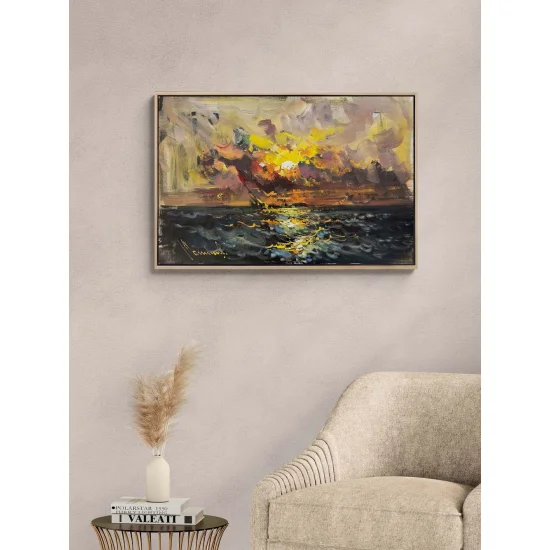 Derin Denizlerde Yağlı Boya Tablosu