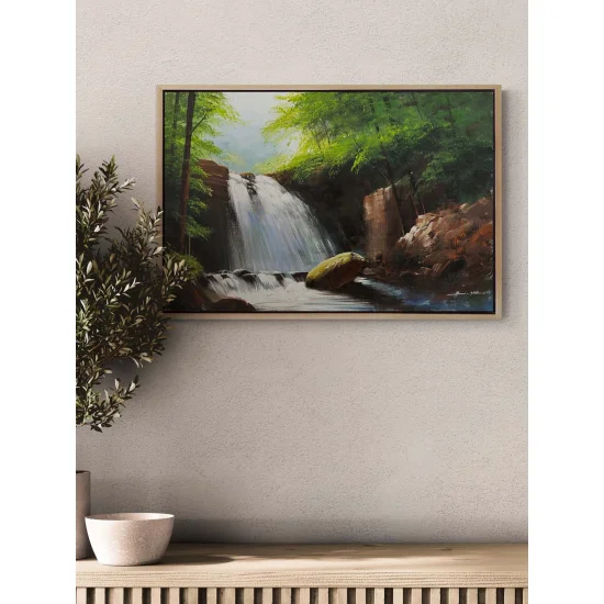 Ağaçlar Altında Yağlı Boya Tablosu