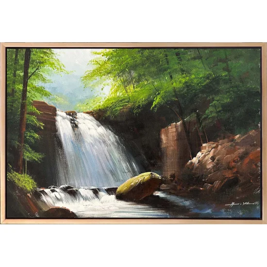 Ağaçlar Altında Yağlı Boya Tablosu