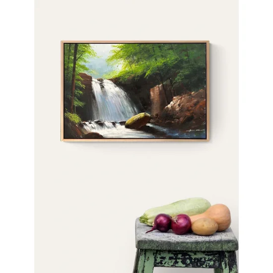 Ağaçlar Altında Yağlı Boya Tablosu