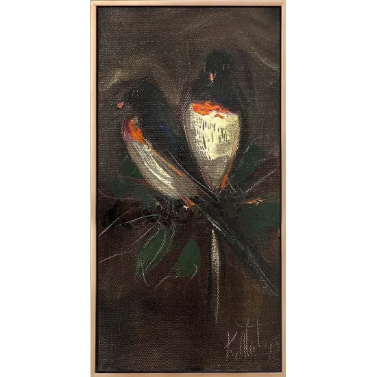 Pair of Birds Oil Painting