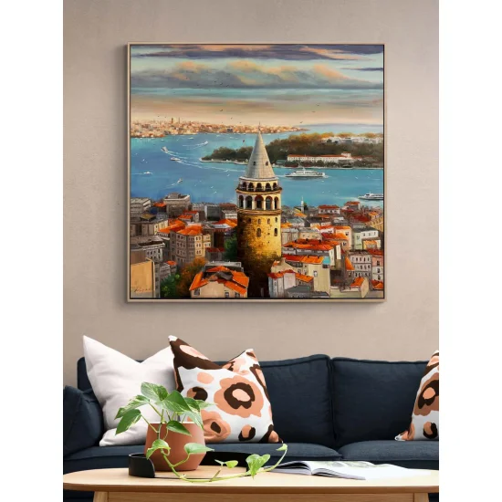 Galata’nın Ruhu Yağlı Boya Tablosu