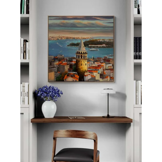 Galata’nın Ruhu Yağlı Boya Tablosu