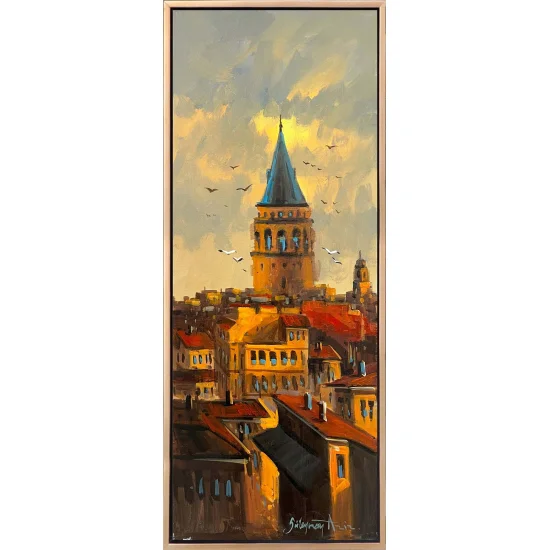 Sunset in Galata Oil Painting