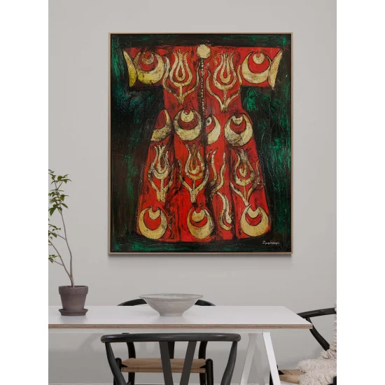 Türk Kaftanı Yağlı Boya Tablosu