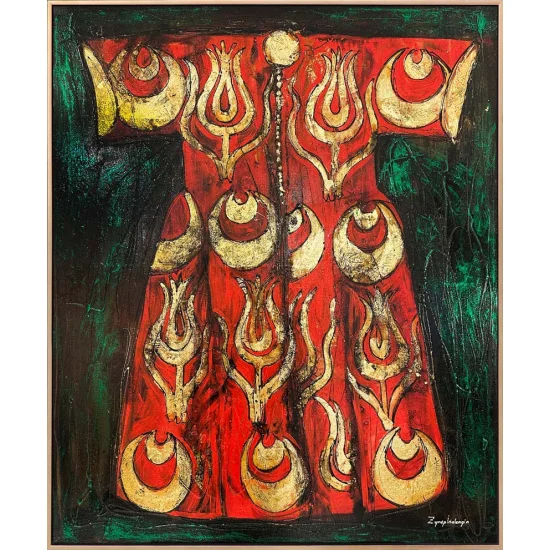 Türk Kaftanı Yağlı Boya Tablosu