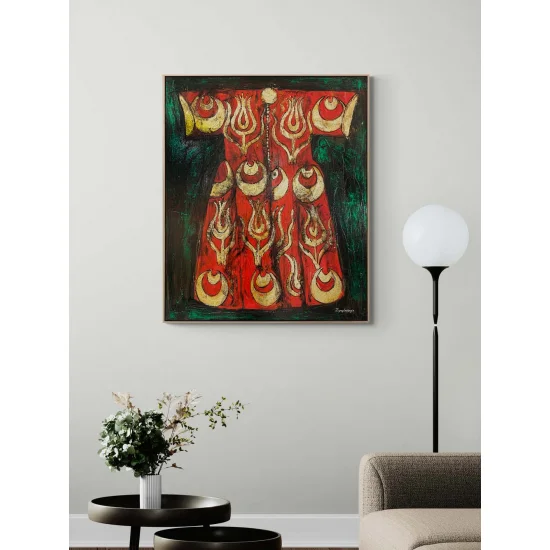 Türk Kaftanı Yağlı Boya Tablosu