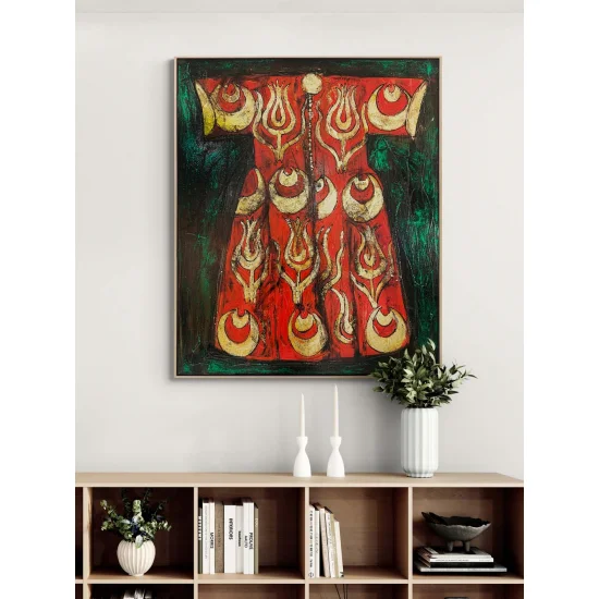 Türk Kaftanı Yağlı Boya Tablosu